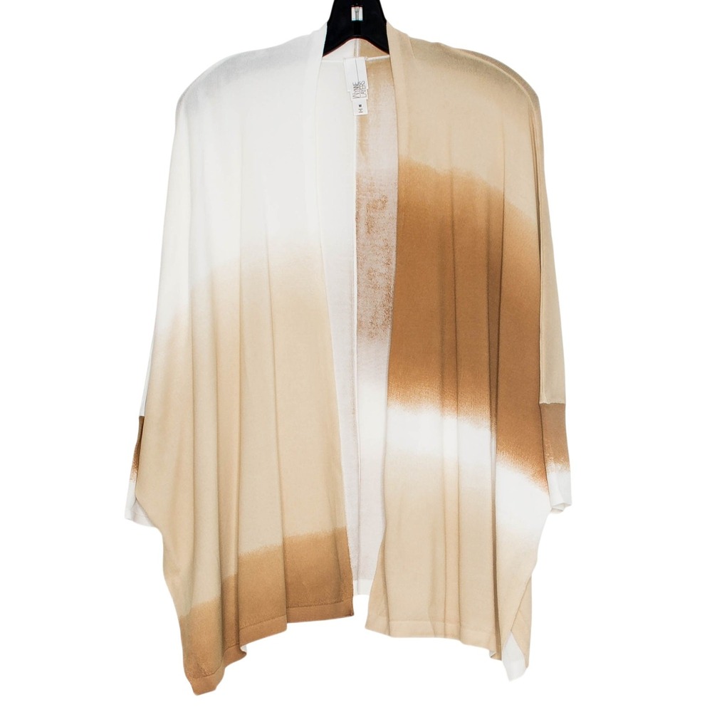 Marla Wynne Layers Cardigan Slinky Open Front Oversized Lagenlook Minimalist M